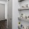 a hallway with a bookshelf