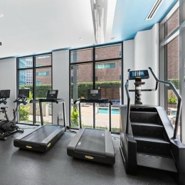 Rainy days 🤝🏽 Miró’s fully equipped gym  With 24/7 access, our gym is the perfect place to release some end of the week stress 🏋🏽♀️ Equipped with @technogym’s treadmills, stair master & smith machine, we’ve made sure you’ve got all the tools necessary to feel your best 💪🏽  #livemiro #uptowndallas #victoryparkdallas #harwooddistrictdallas #apartmentgym #workoutmotivation #athomeworkout #rainydaydallas Instagram post from @mirouptownapartments on April 26, 2024 00:00:00am