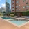 a pool in a courtyard