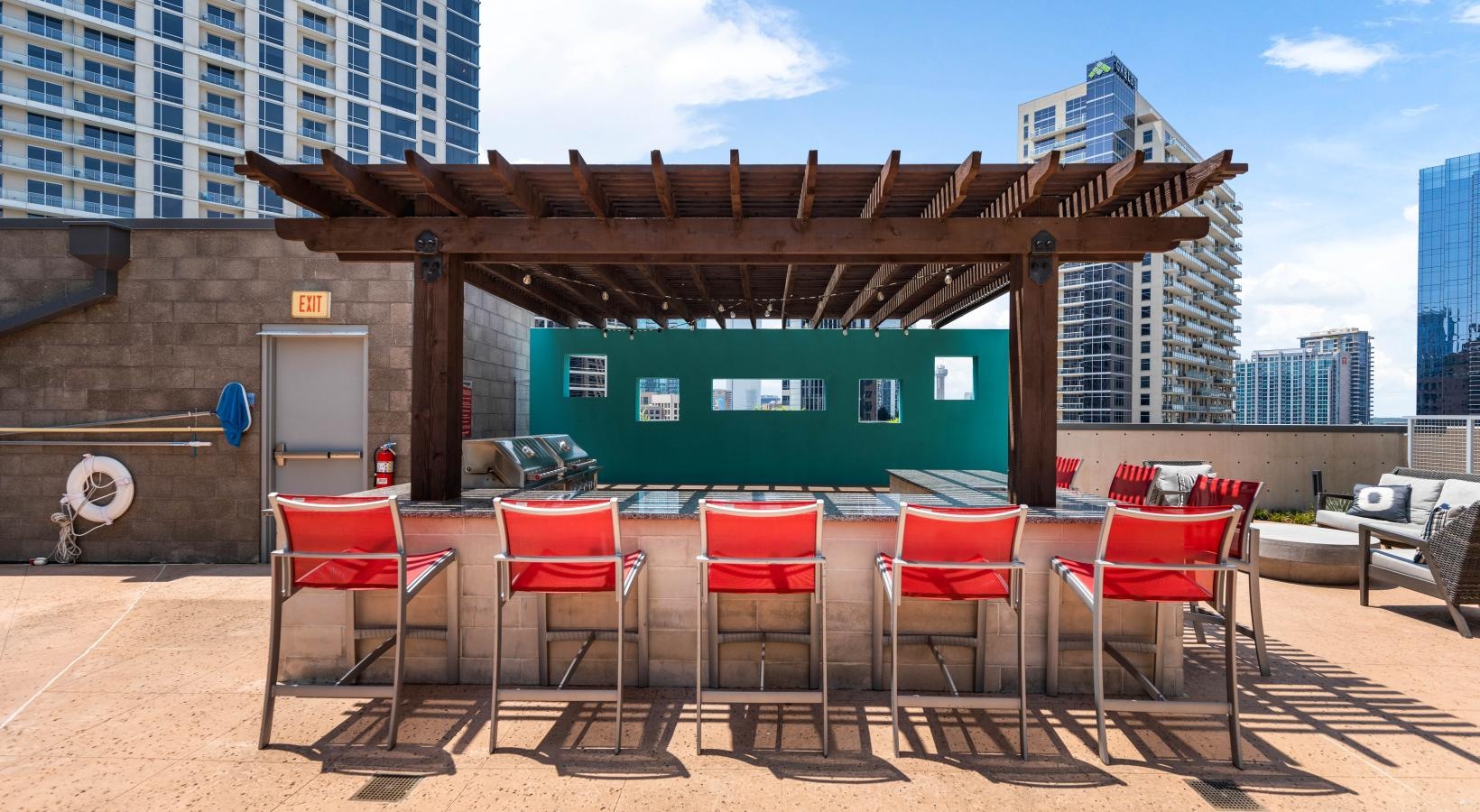 The essence of exceptional living a group of tables and chairs outside